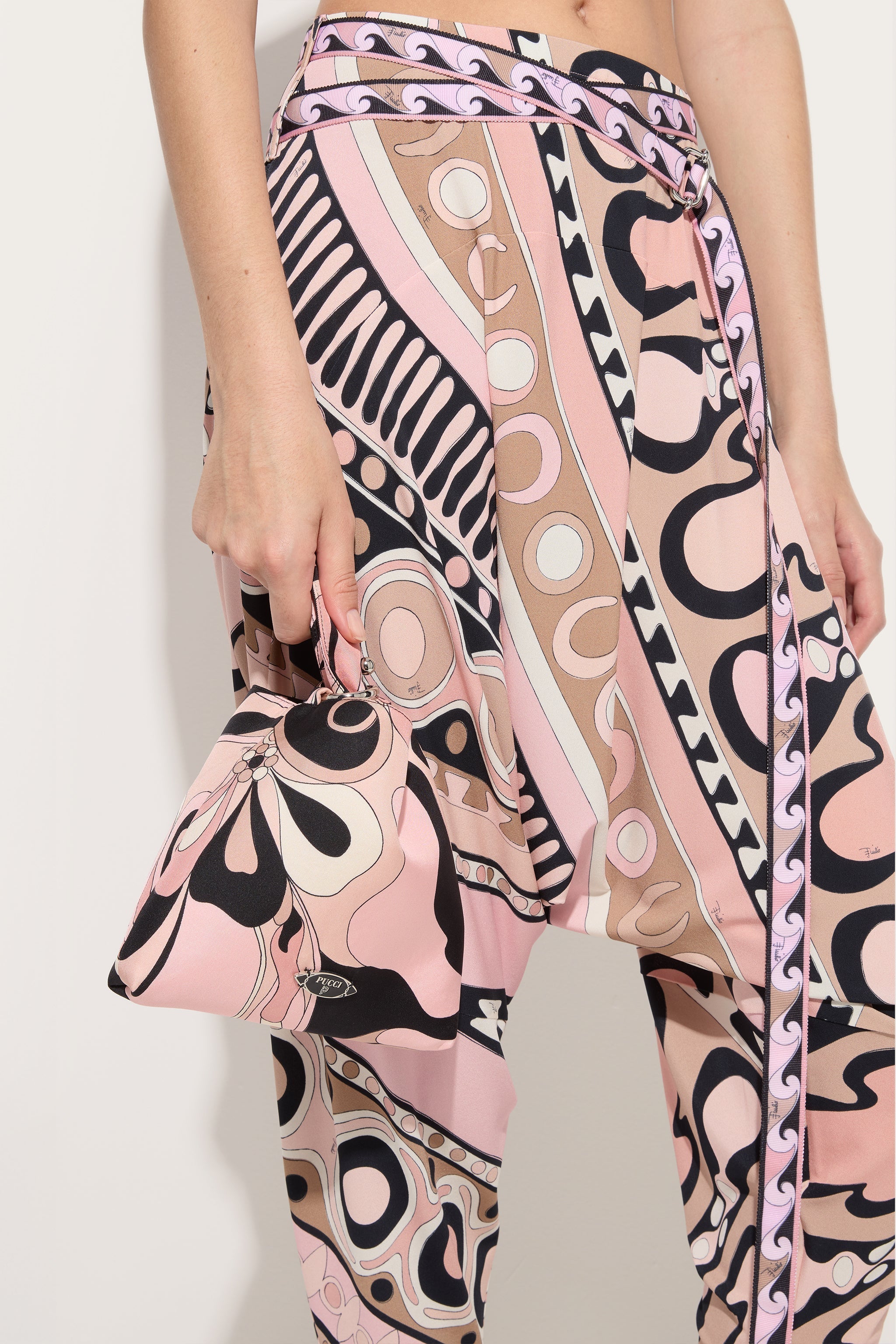 Pucci Orchidee Print Emilio Silk Bag