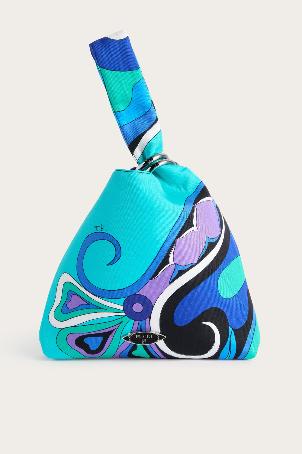 Pucci Orchidee Print Emilio Silk Bag