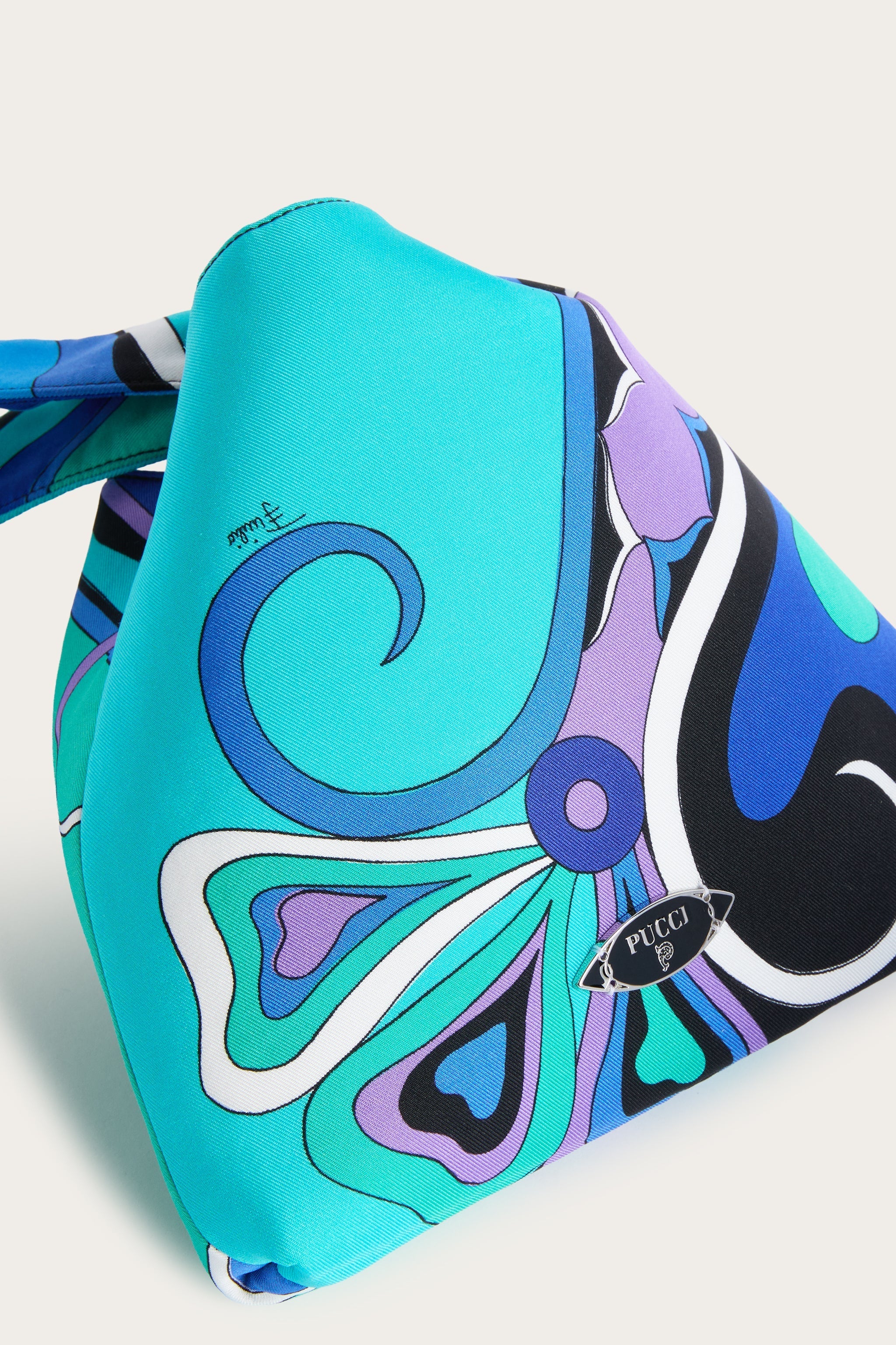 Pucci Orchidee Print Emilio Silk Bag