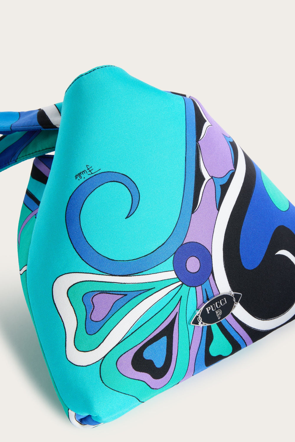 Pucci Orchidee Print Emilio Silk Bag