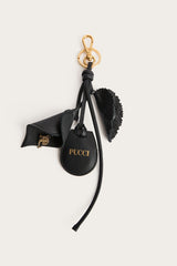 Pucci Leather Keyring and Tag Holder