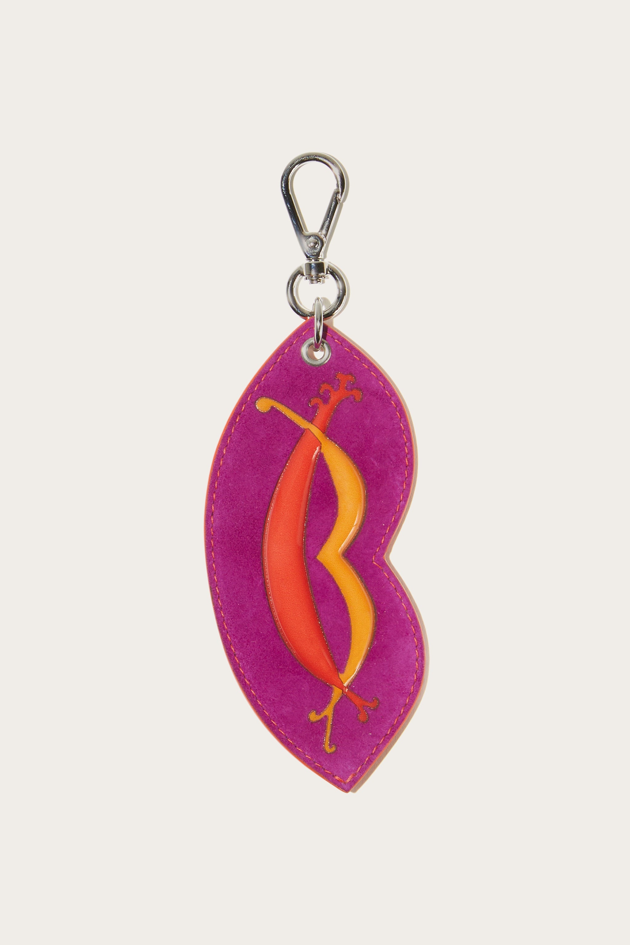 Pucci Leather Airtag Holder With 3D Design
