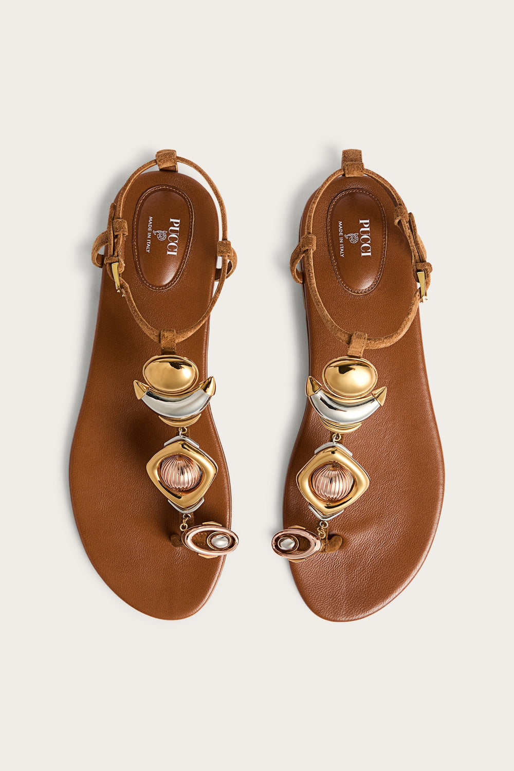 Pucci Bijoux Leather Sandals