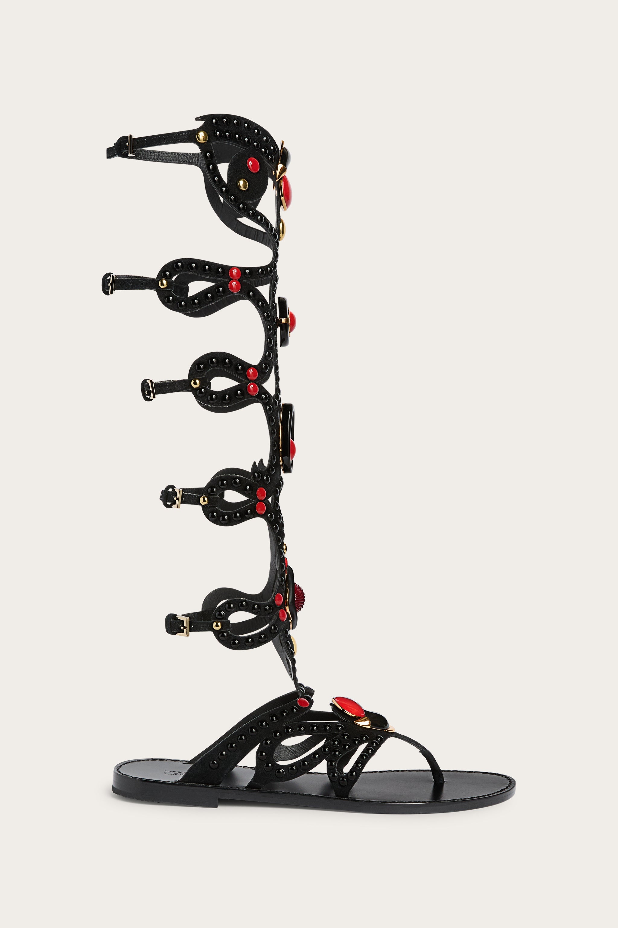 Pucci Black Embellished Gladiator Sandals