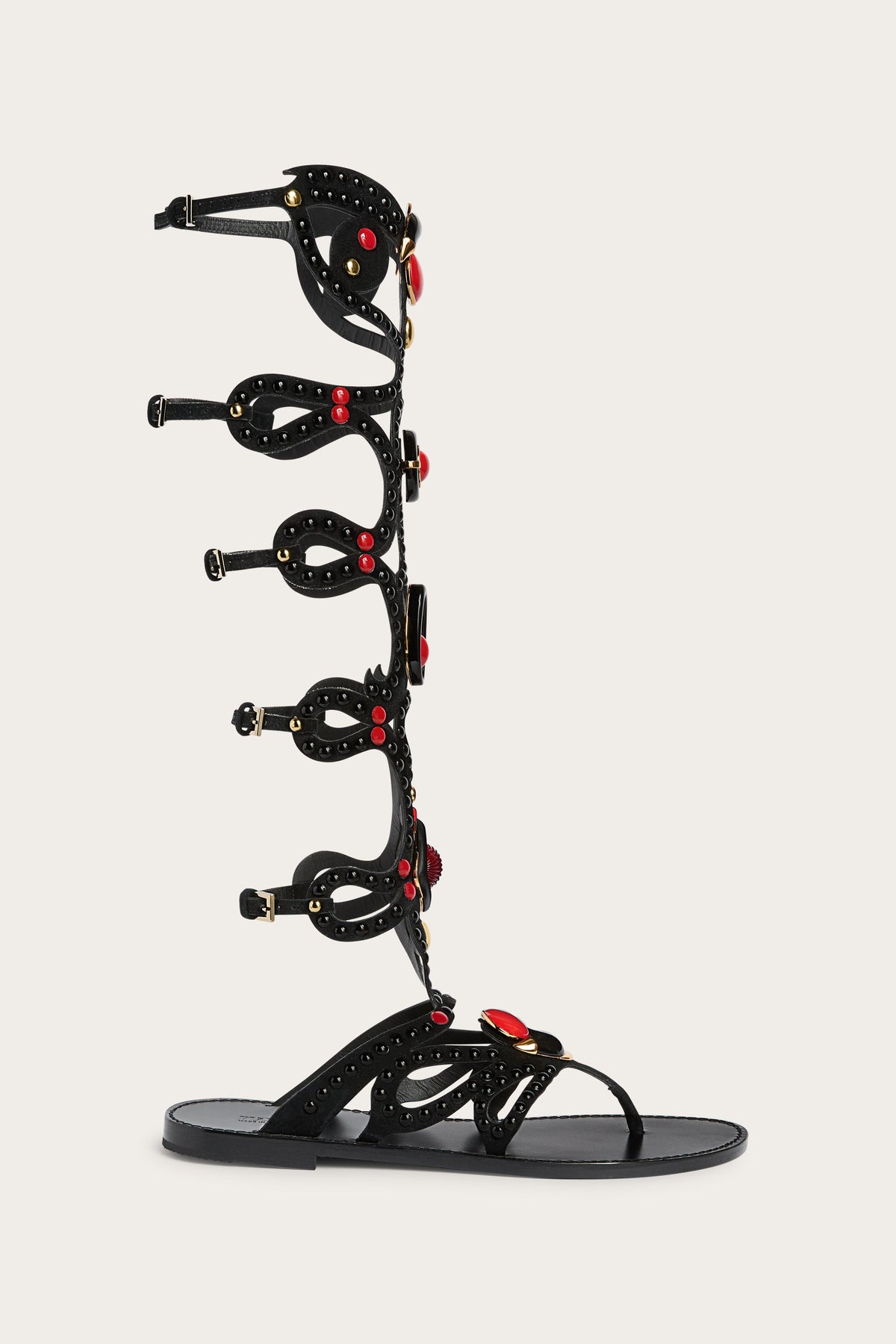 Pucci Black Embellished Gladiator Sandals
