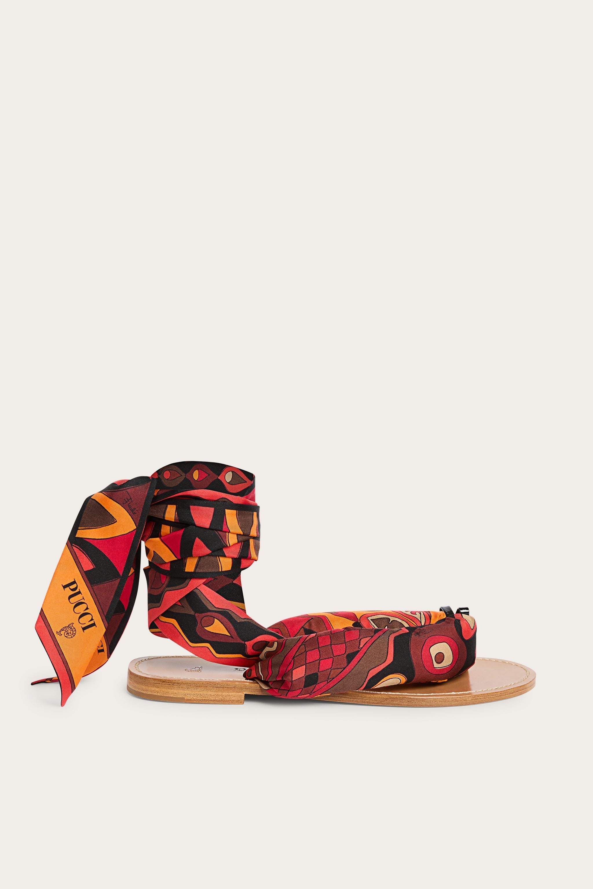 Pucci Scarf Sandals