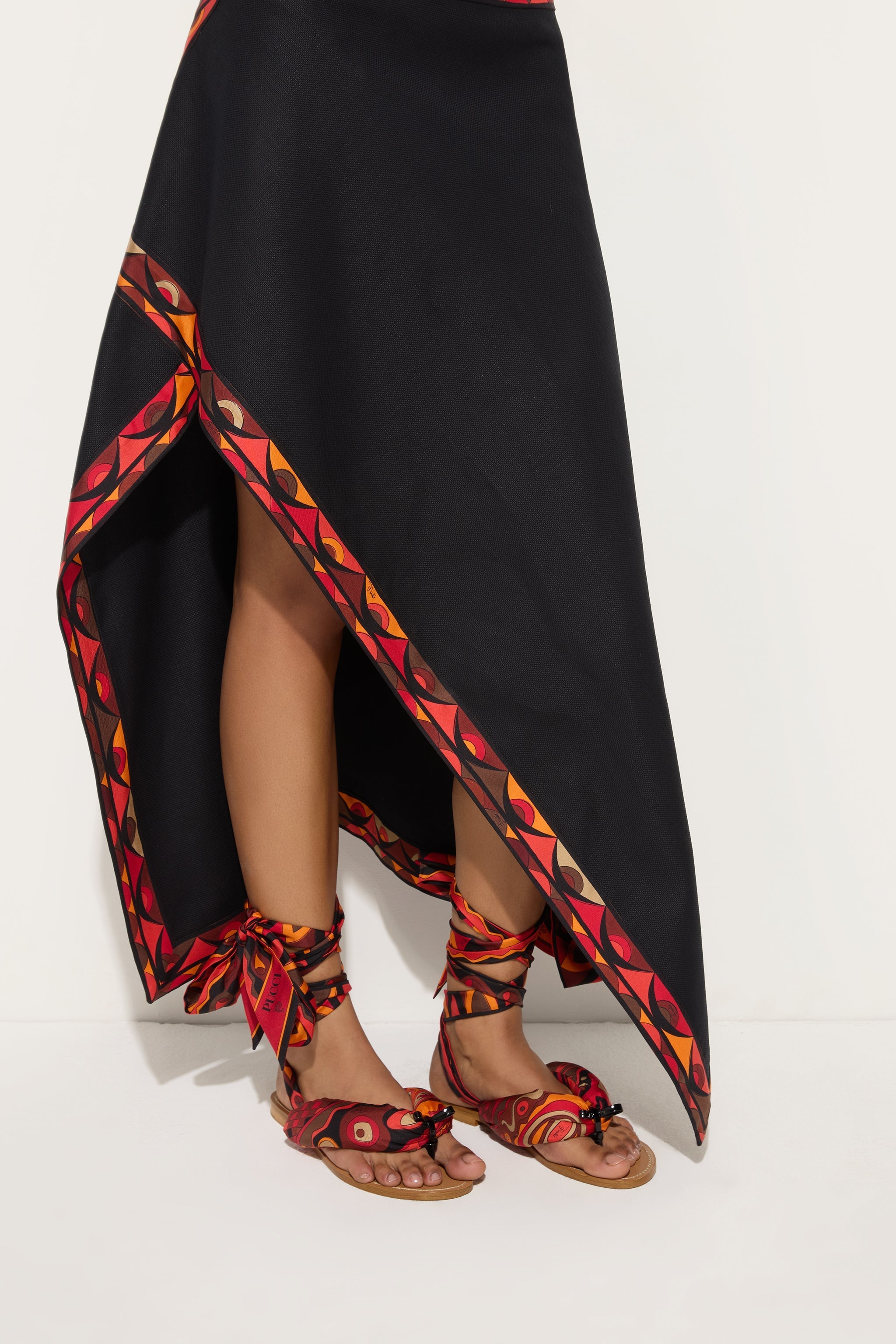 Pucci Scarf Sandals