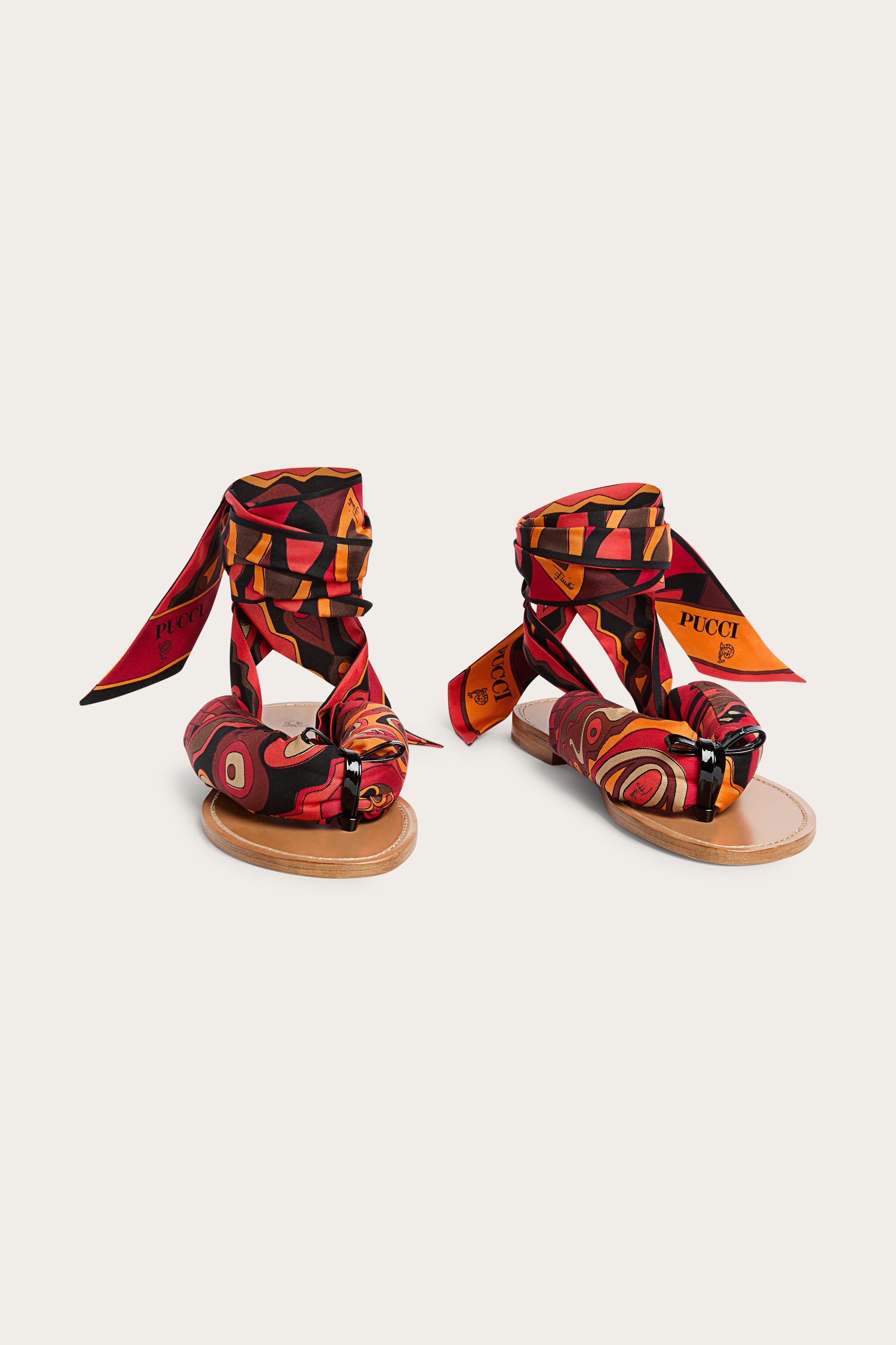 Pucci Scarf Sandals