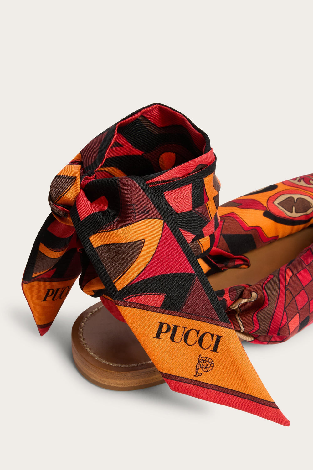 Pucci Scarf Sandals