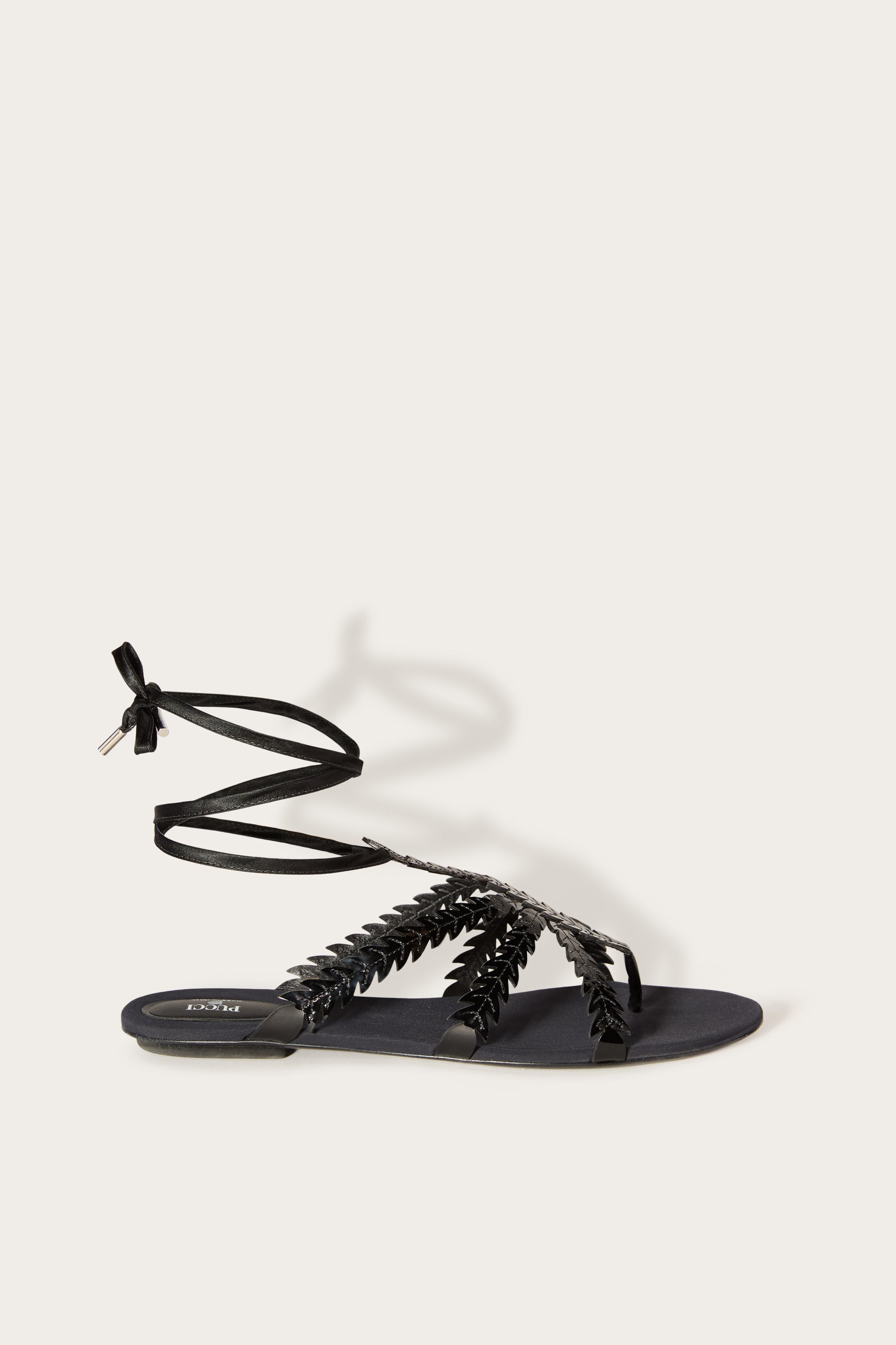 Pucci Feather-Embellished Sandals