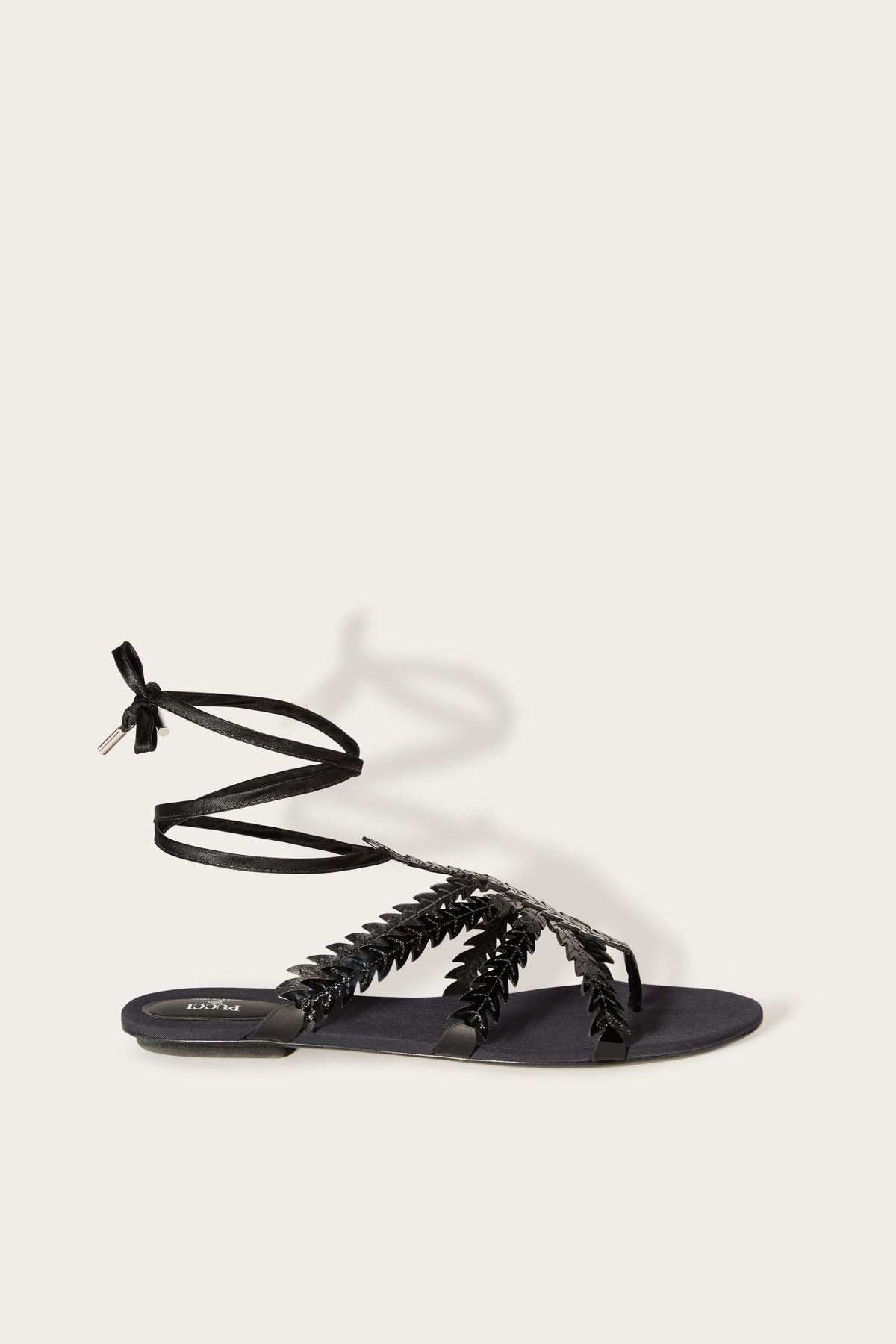 Pucci Feather-Embellished Sandals