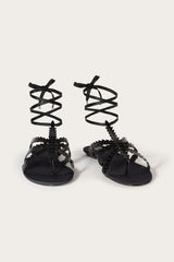 Pucci Feather-Embellished Sandals