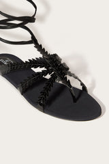Pucci Feather-Embellished Sandals