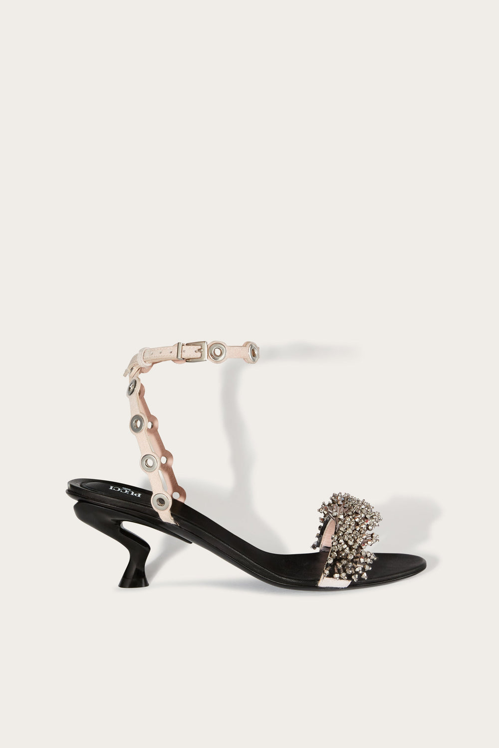 Pucci Emilio Low Heel Embroidered Sandals