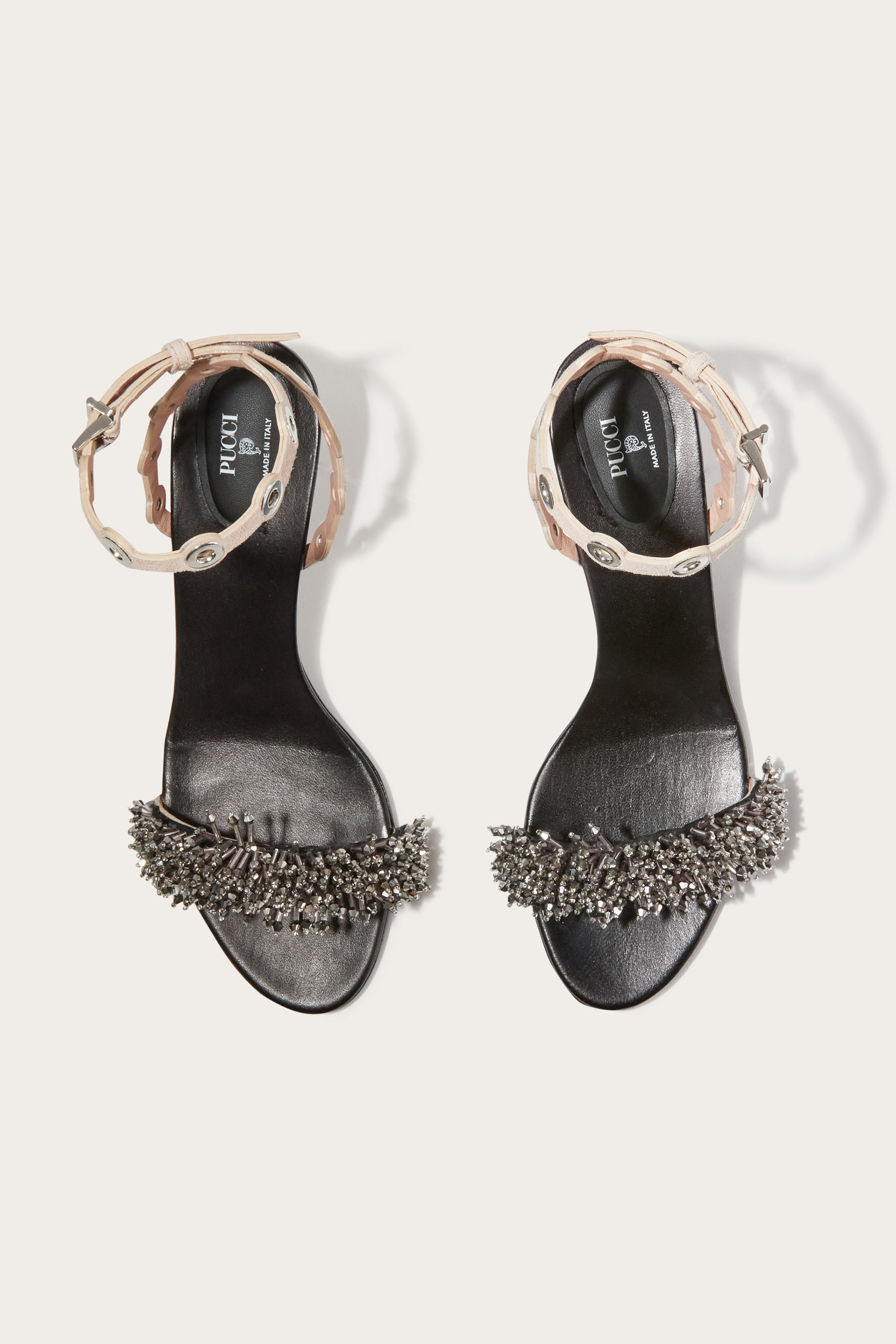 Pucci Emilio Low Heel Embroidered Sandals