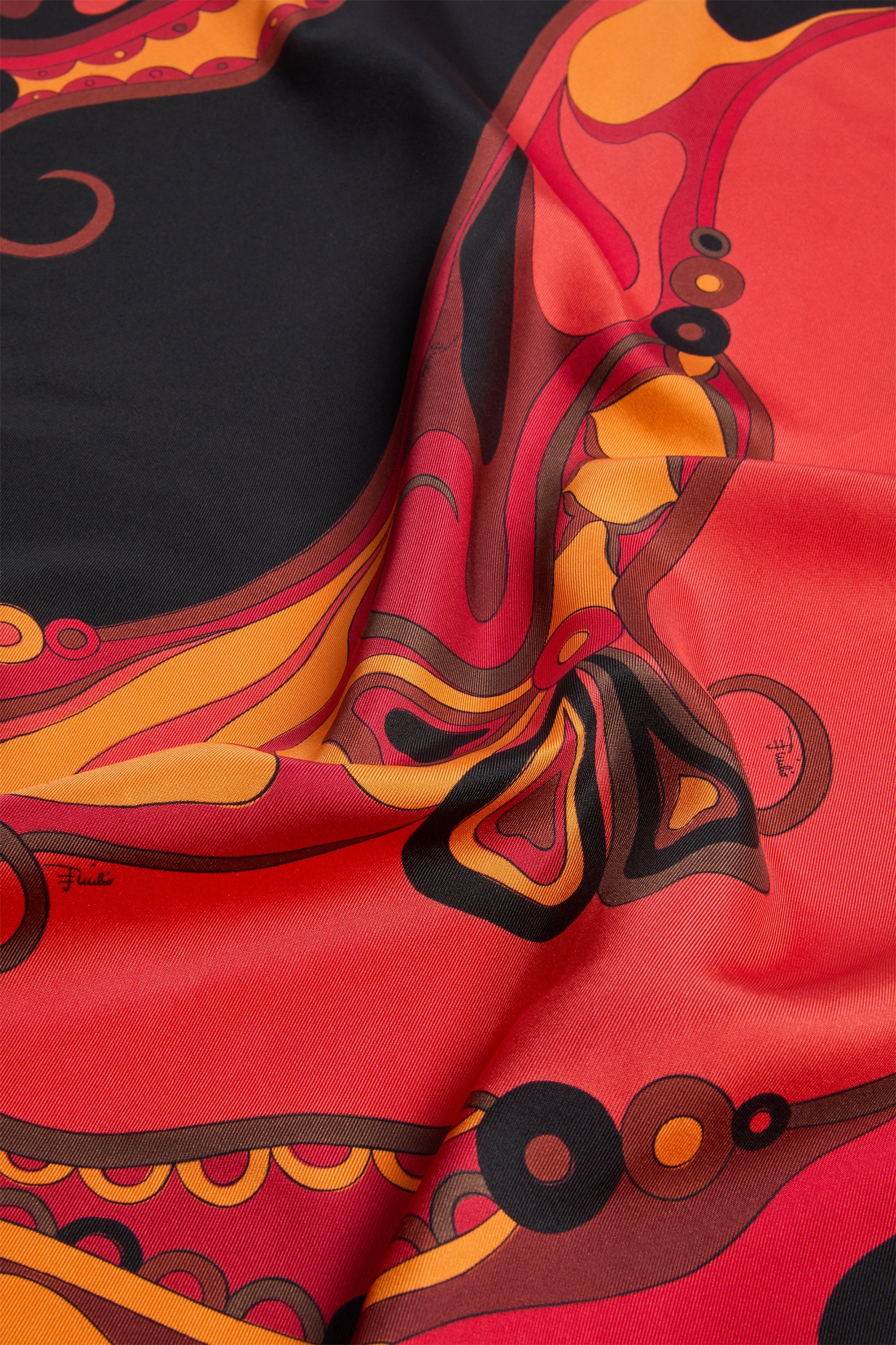 Pucci Orchidee Print Silk Carrè