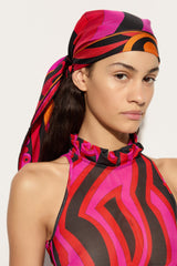 Pucci Iride and Marmo Print Silk Carrè