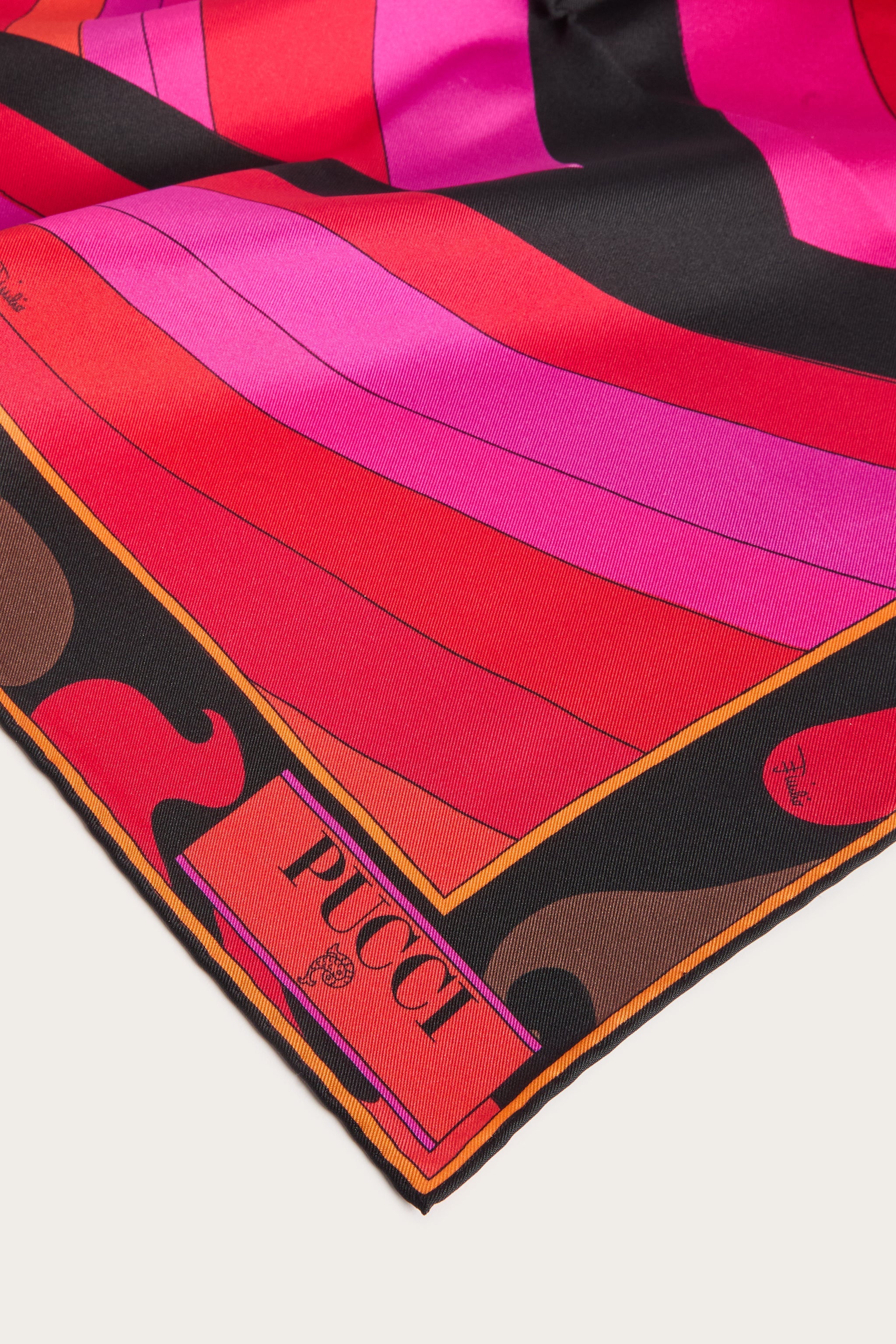 Pucci Iride and Marmo Print Silk Carrè