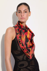 Pucci Manuba Print Silk Triangle Scarf