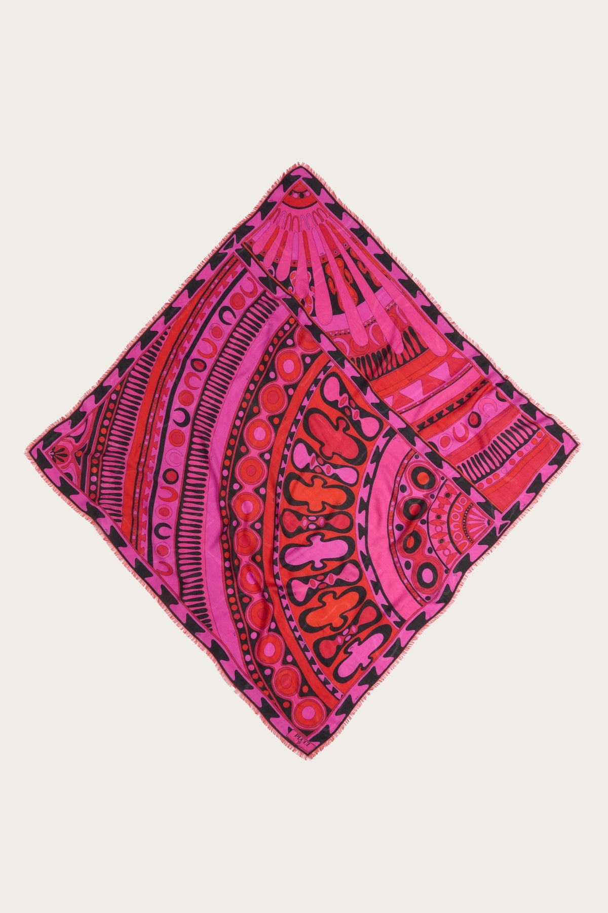 Pucci Soleil Print Wool and Silk Pashmina