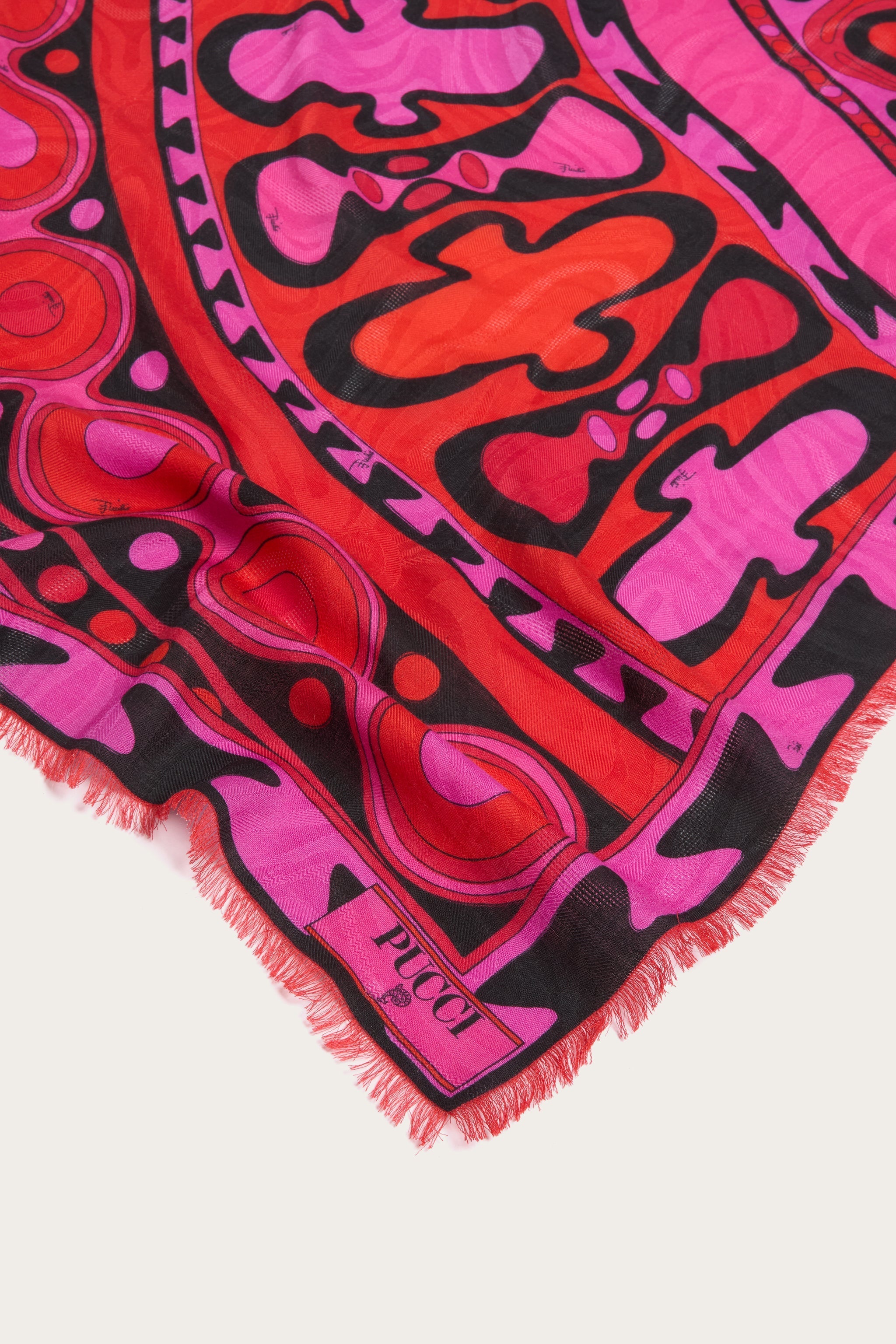 Pucci Soleil Print Wool and Silk Pashmina