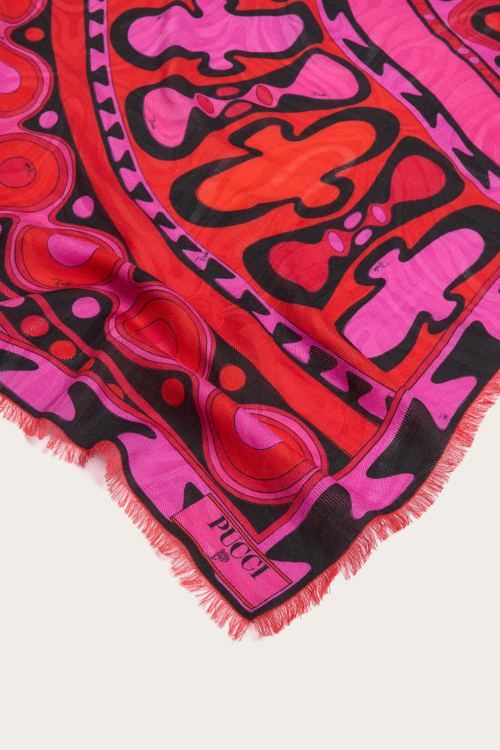 Pucci Soleil Print Wool and Silk Pashmina