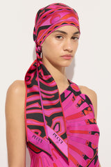 Pucci Labirinto Print Silk Triangle Scarf