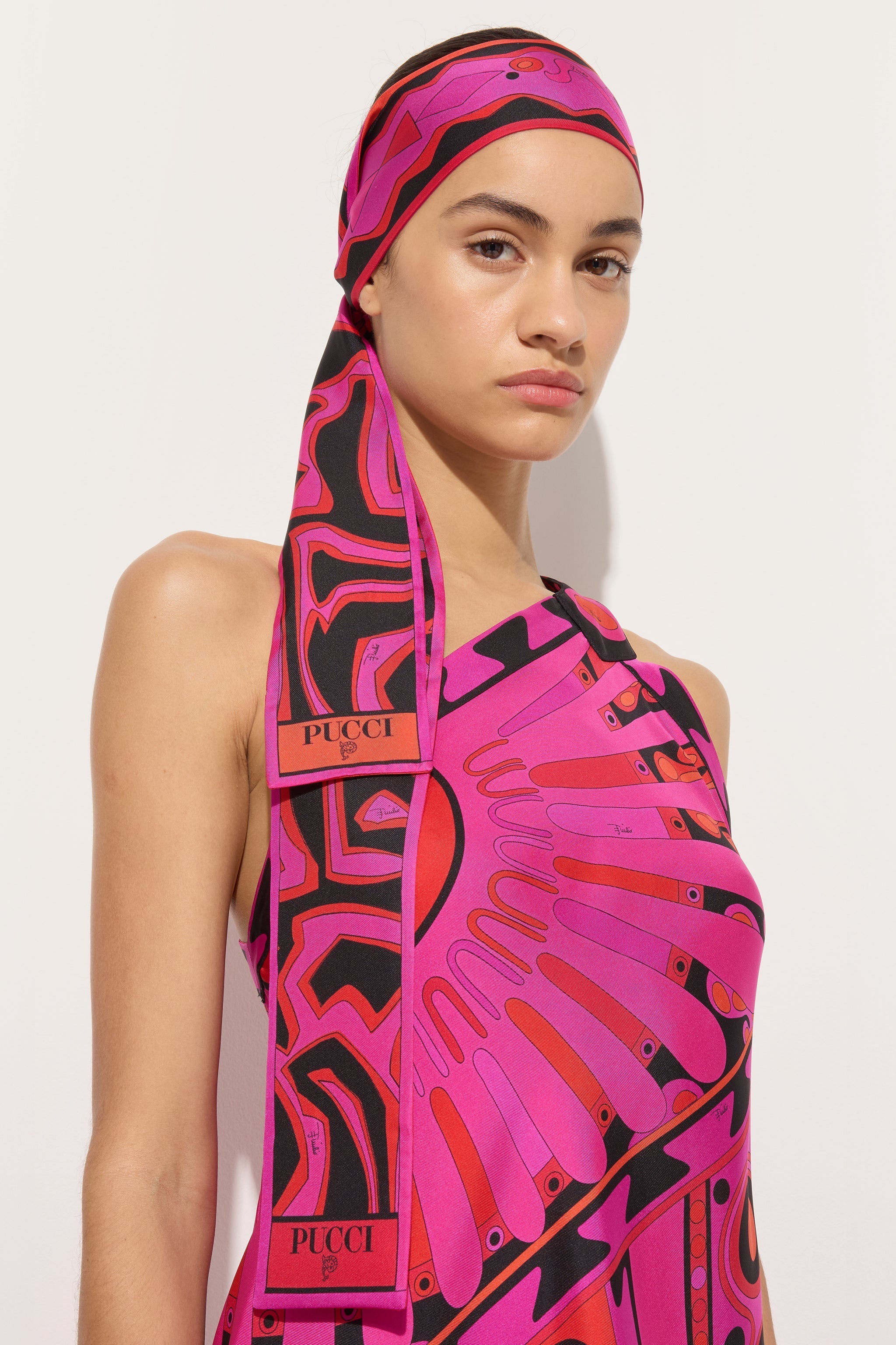 Pucci Mixed Print Silk Twill