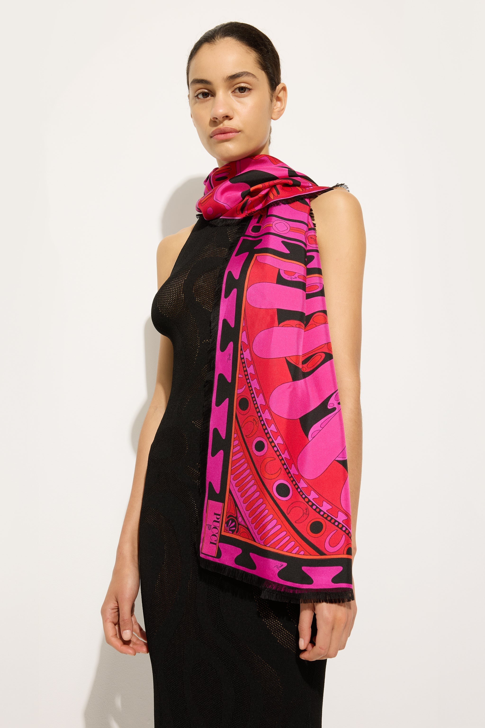 Pucci Mixed Print Silk Stole