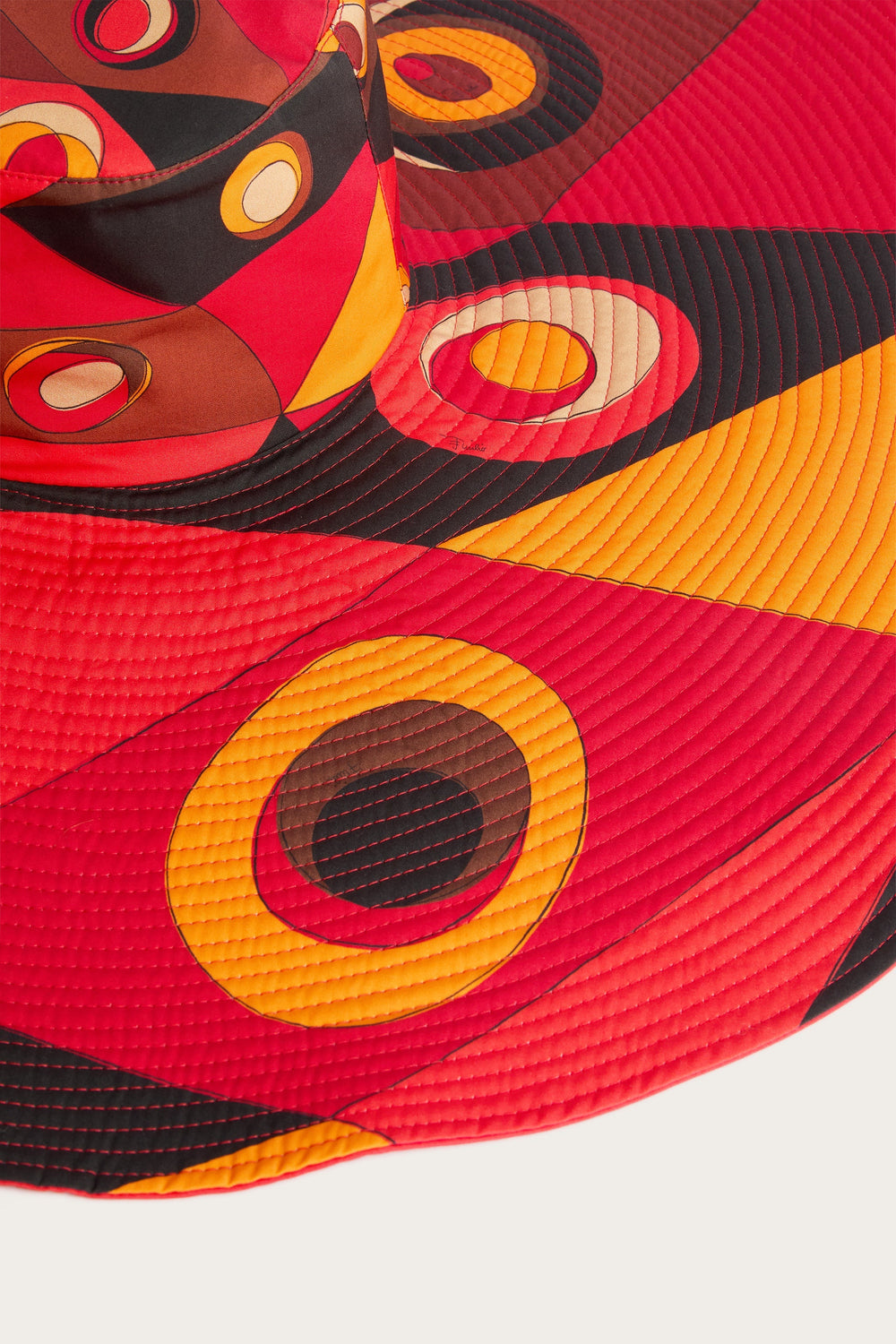 Pucci Occhi Print Wide-Brimmed Hat