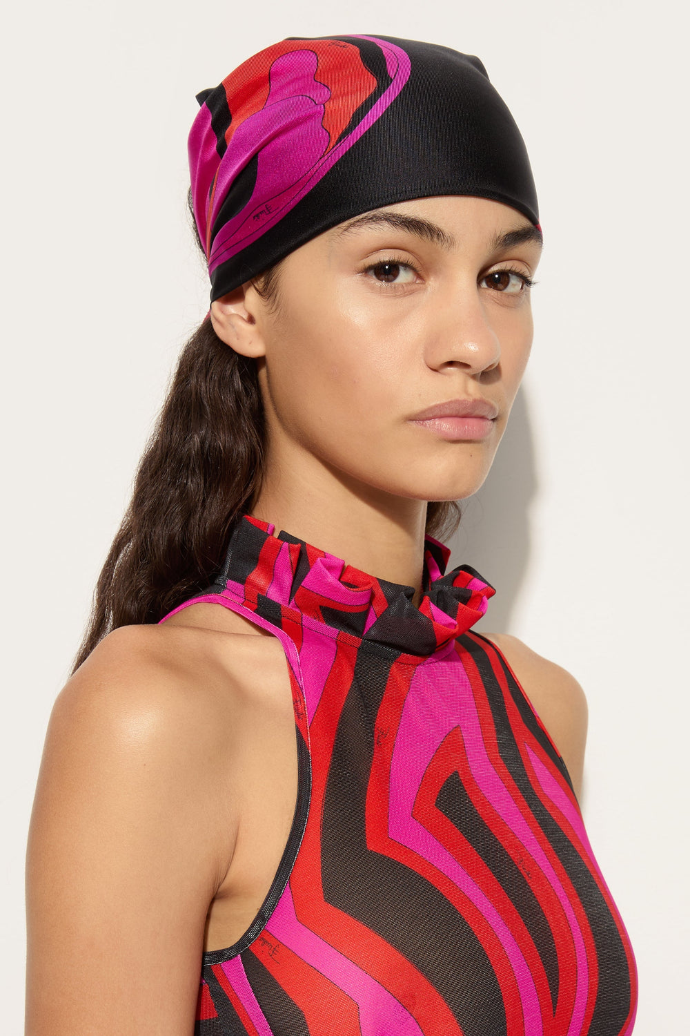 Pucci Orchidee Print Silk Bandana