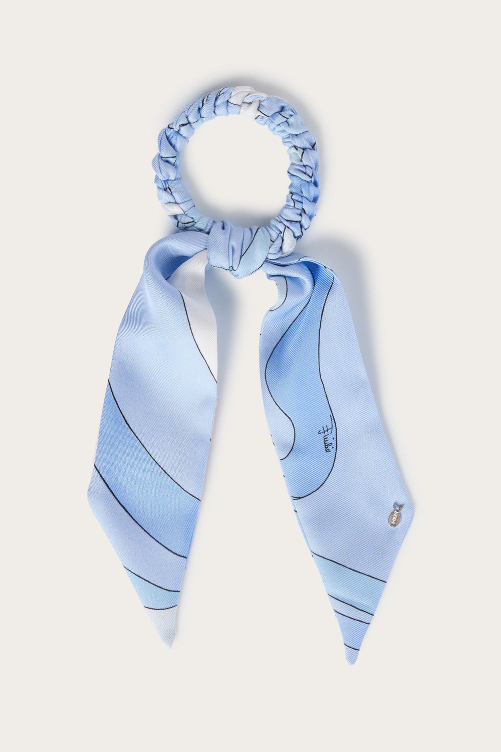 Pucci Silk Hair Tie with Foulard Detail