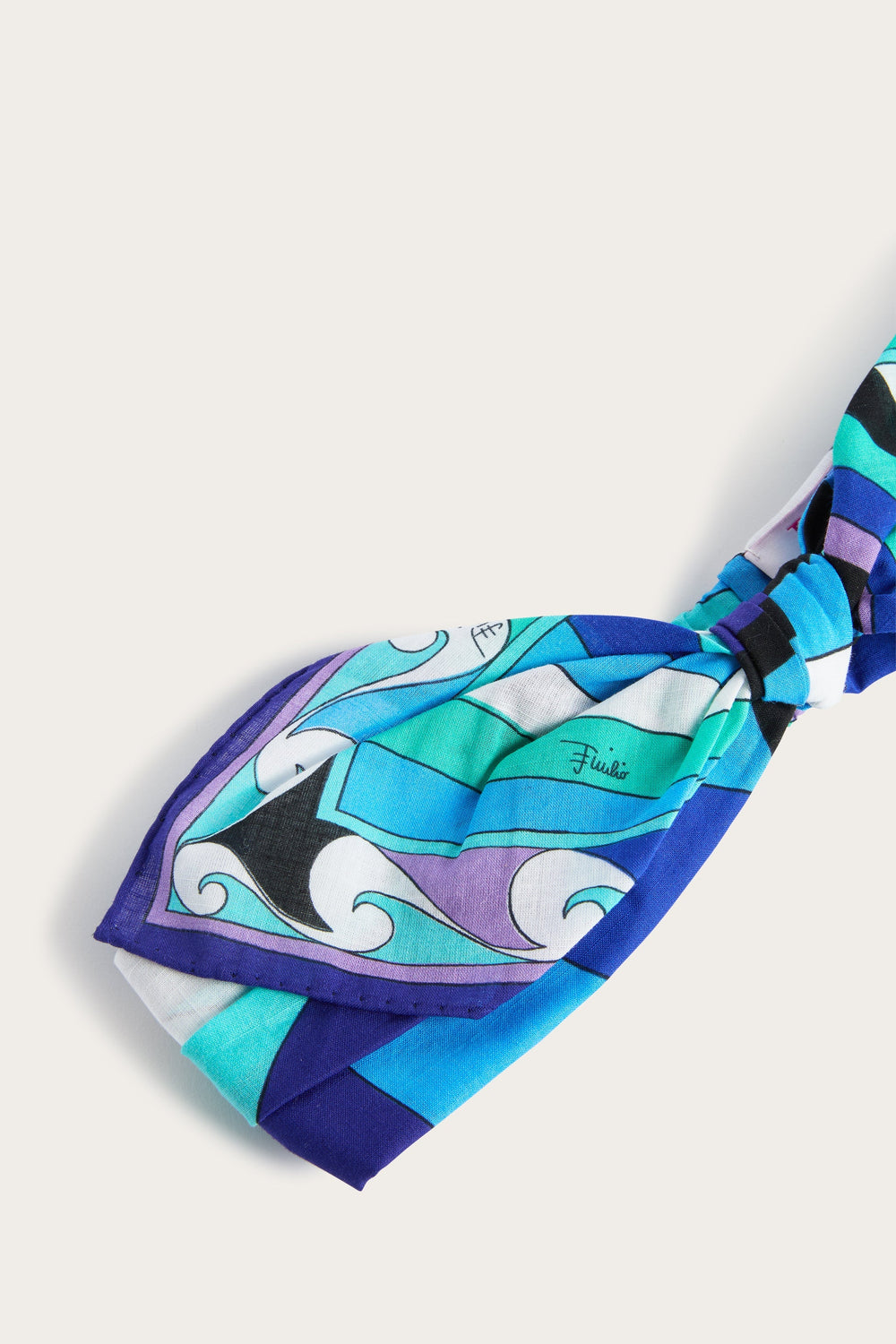 Pucci Cotton Headband with Bow