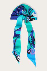 Pucci Orchidee Print Silk Bandana Hat