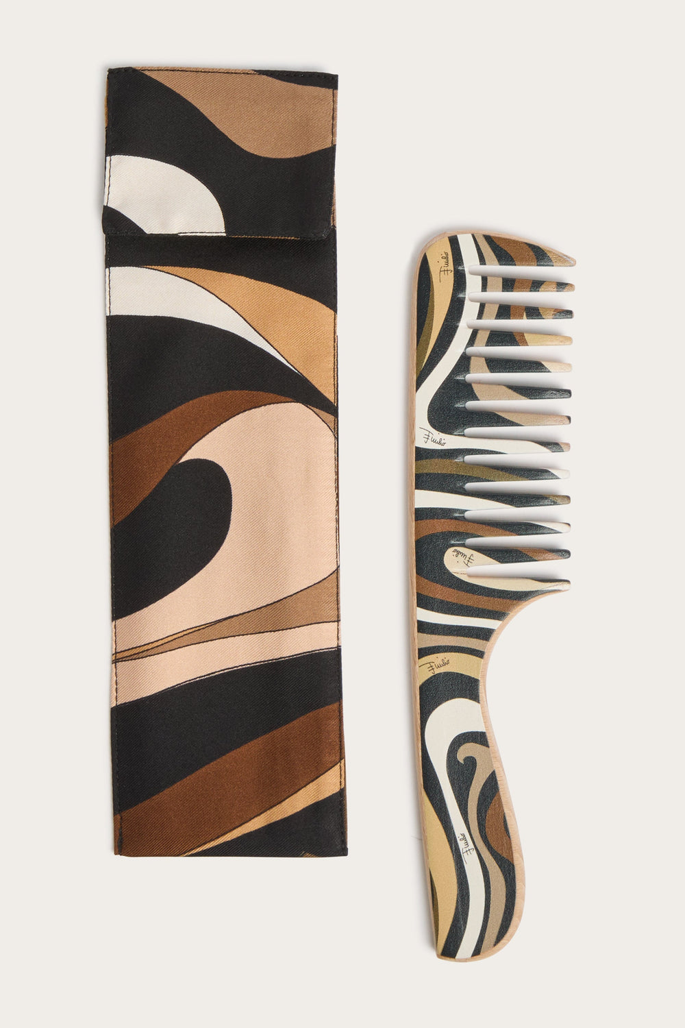 Pucci Comb with Marmo Print Case