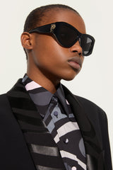 Pucci Cat-Eye Sunglasses with Inside Print