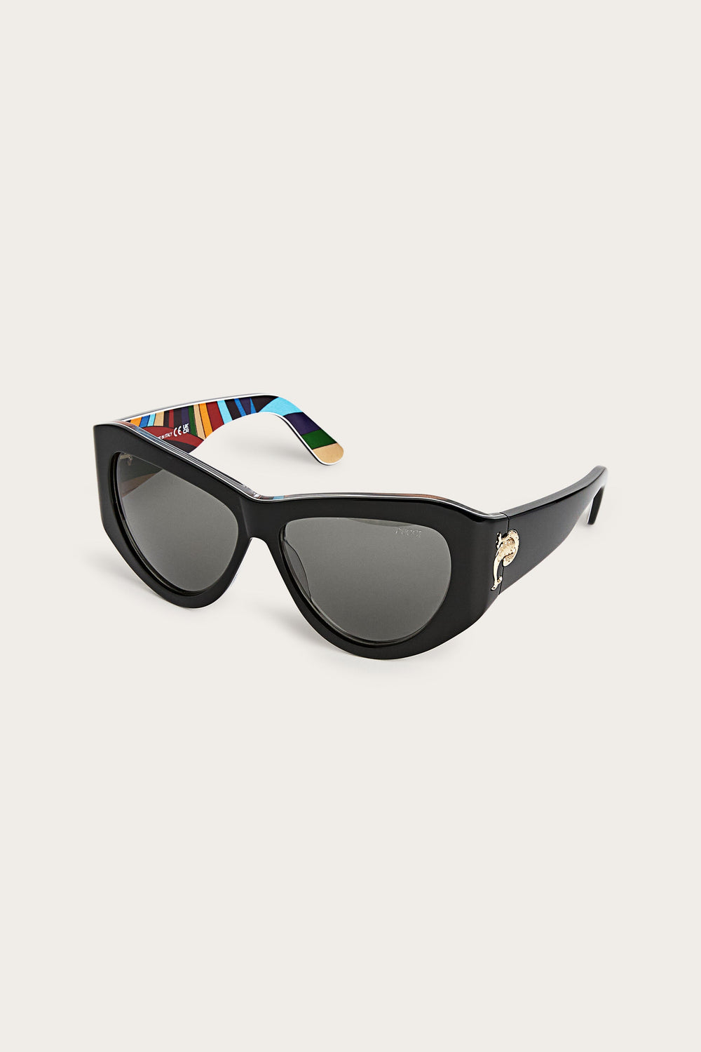 Pucci Cat-Eye Sunglasses with Inside Print