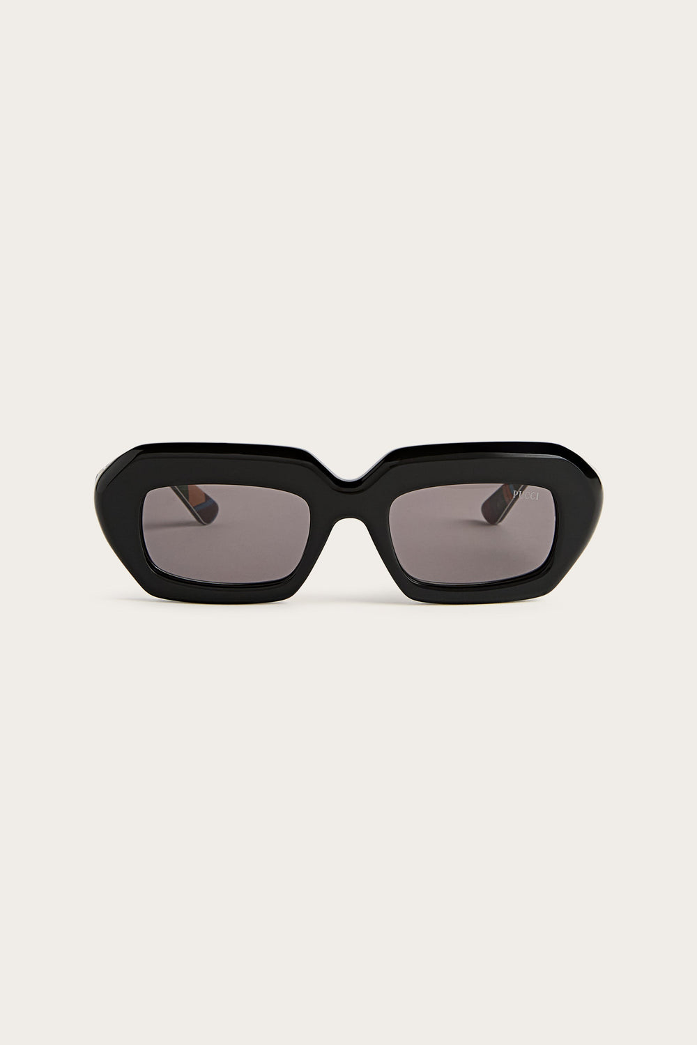 Pucci Rectangular Sunglasses with Printed Temples