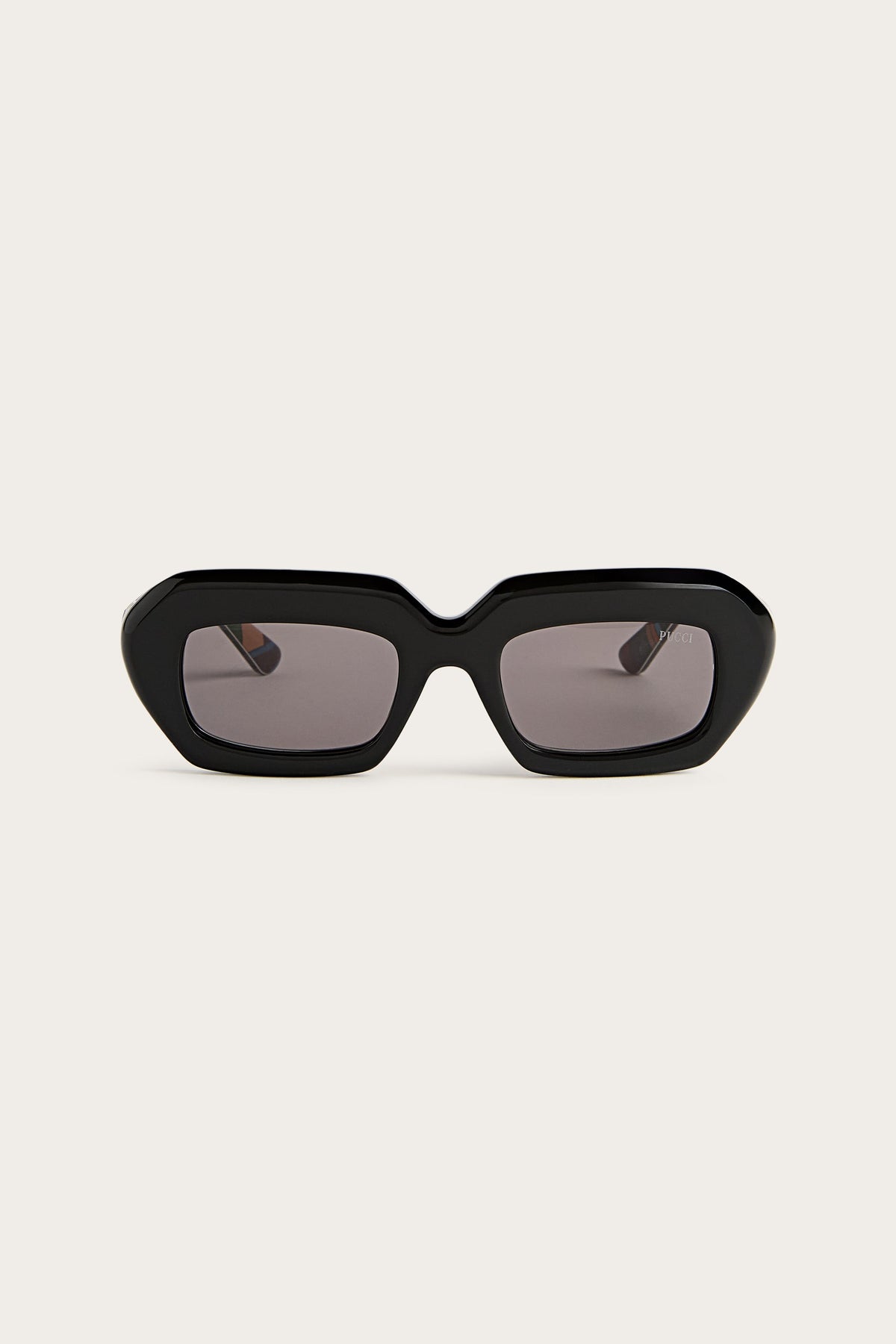 Pucci Rectangular Sunglasses with Printed Temples