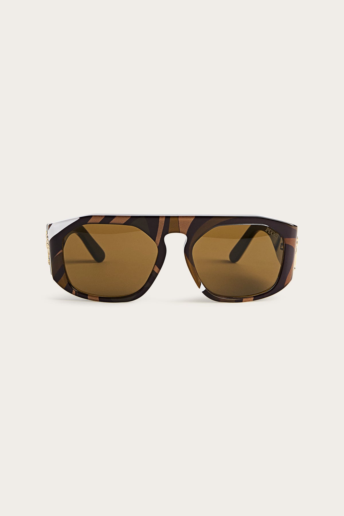 Pucci Rectangular Sunglasses with Pucci Print