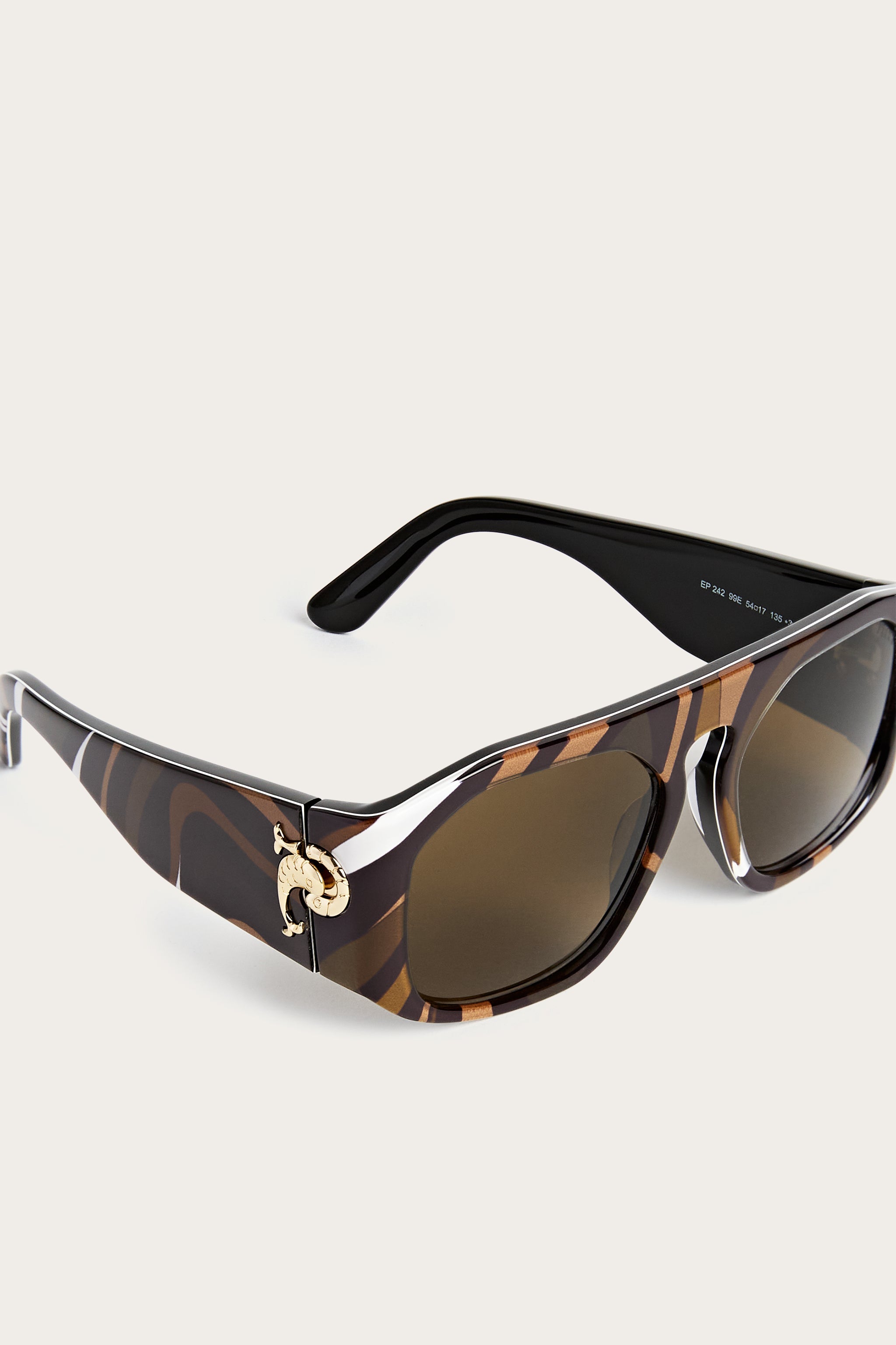 Pucci Rectangular Sunglasses with Pucci Print