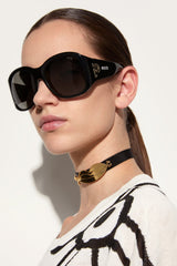 Pucci Oversized Sunglasses with Inside Print