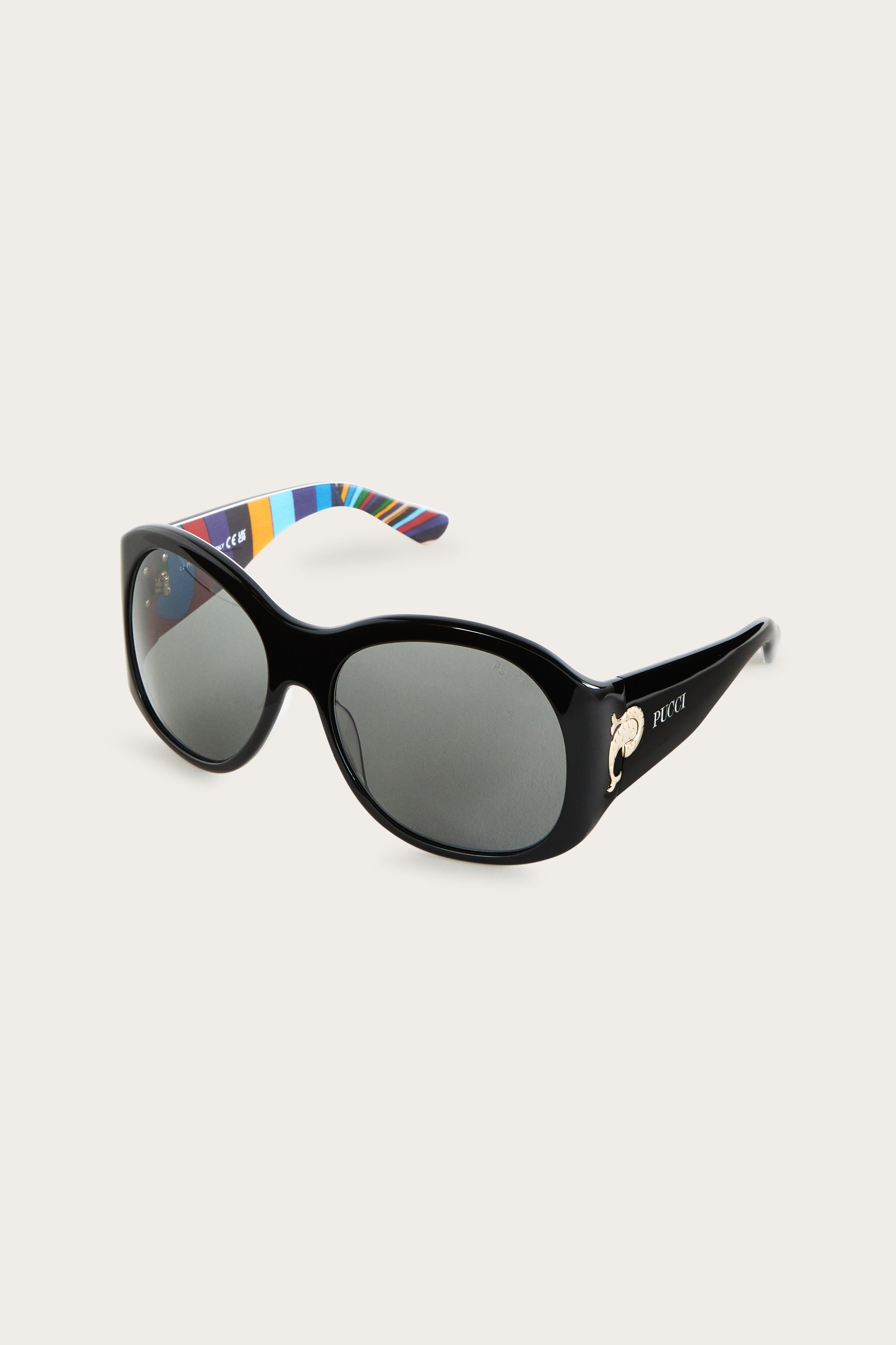 Pucci Oversized Sunglasses with Inside Print