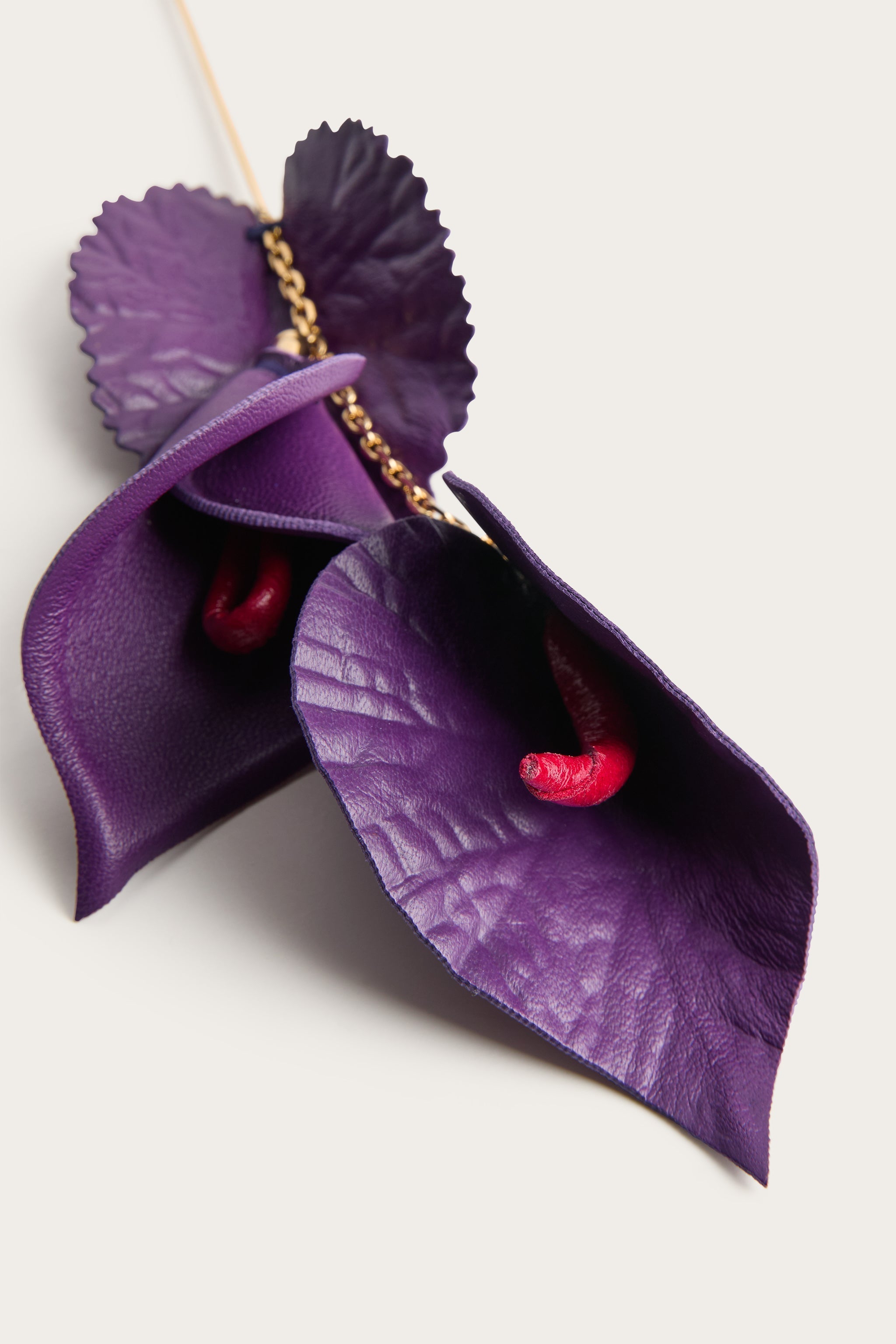 Pucci Leather Flowers Earring