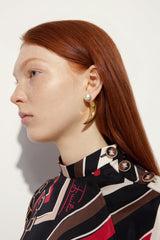Pucci Horn Earrings with Pearl