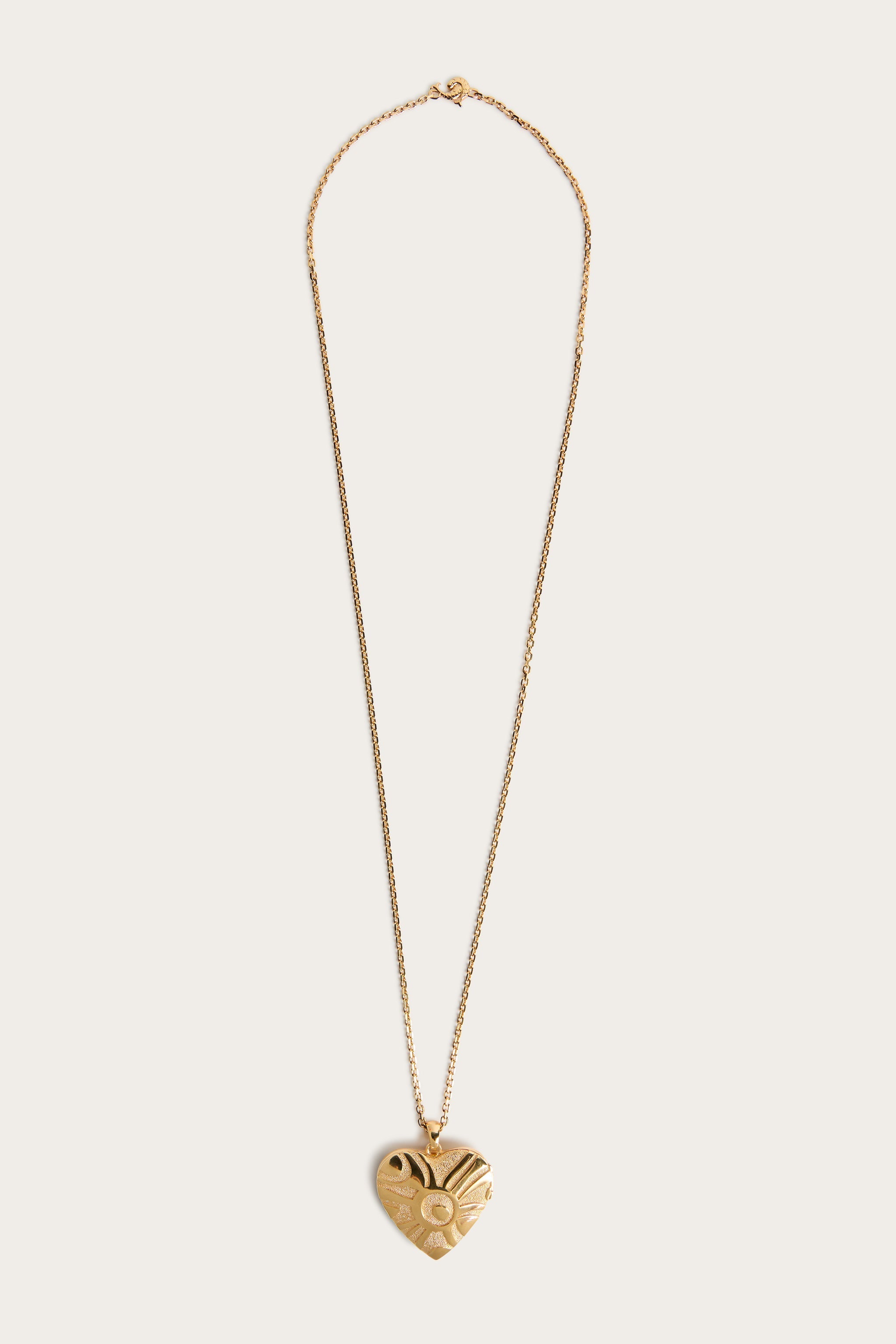 Pucci Heart Mirror Pendant Necklace