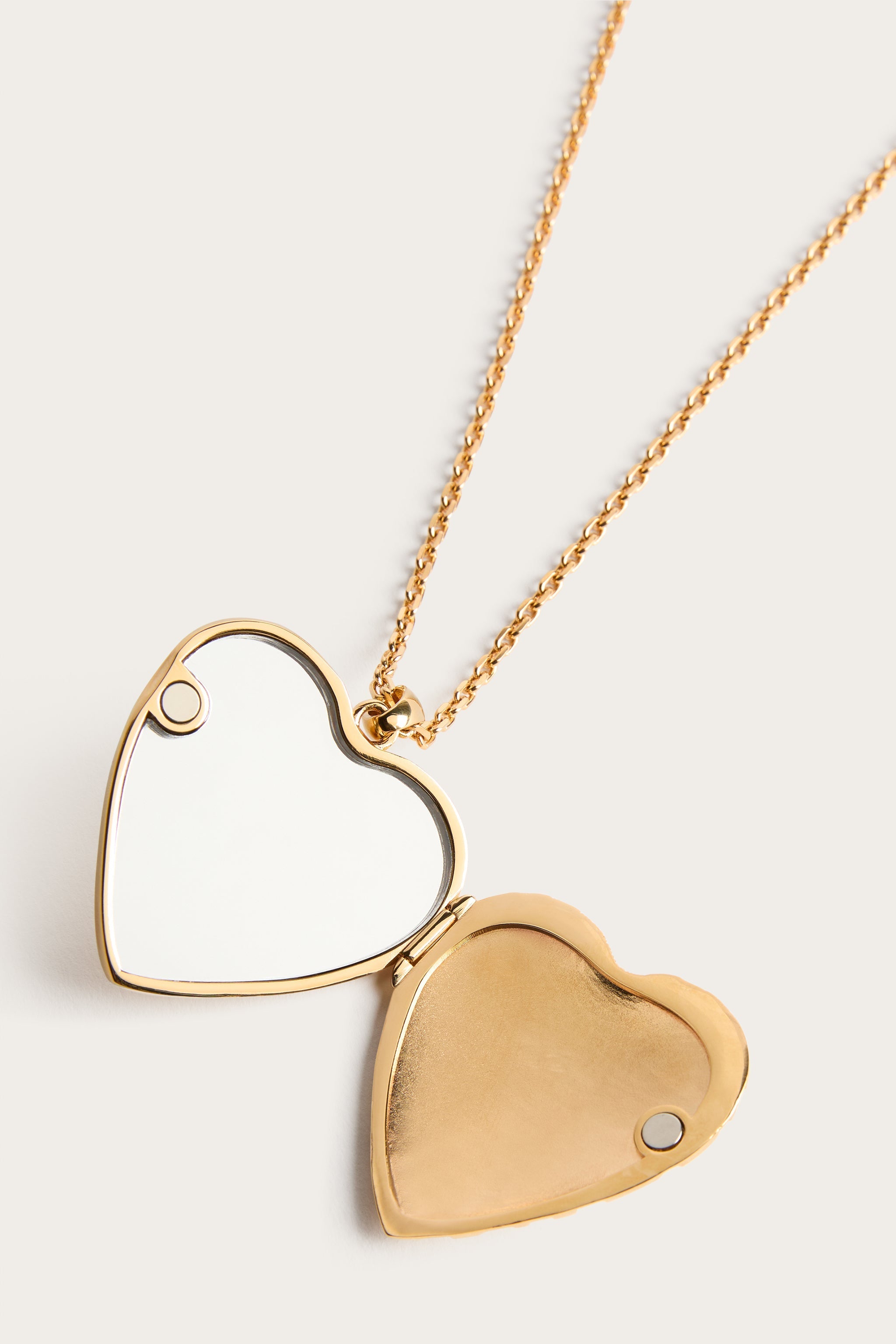 Pucci Heart Mirror Pendant Necklace