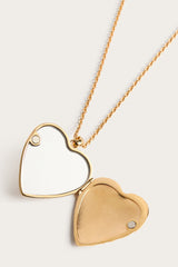 Pucci Heart Mirror Pendant Necklace