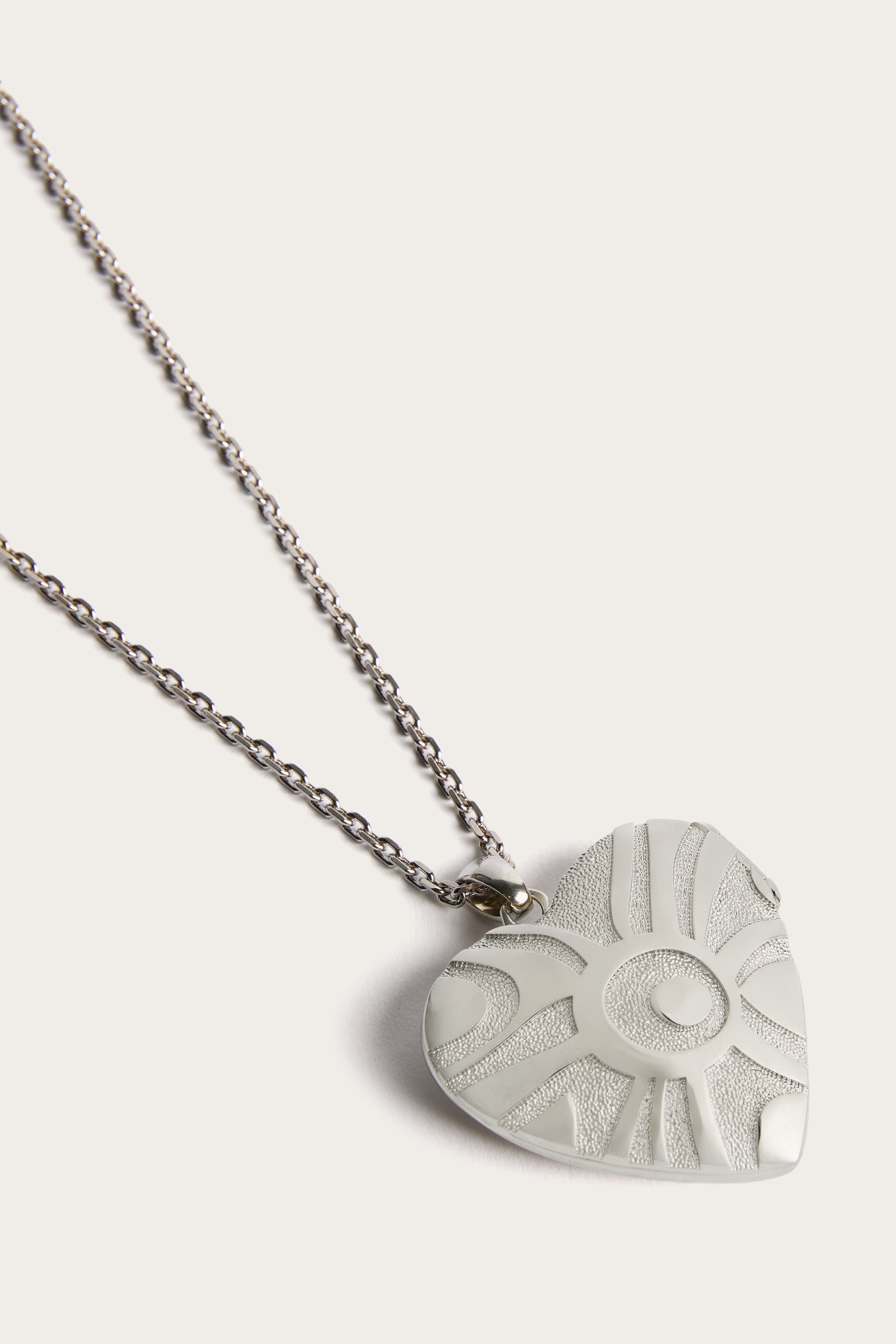 Pucci Heart Mirror Pendant Necklace