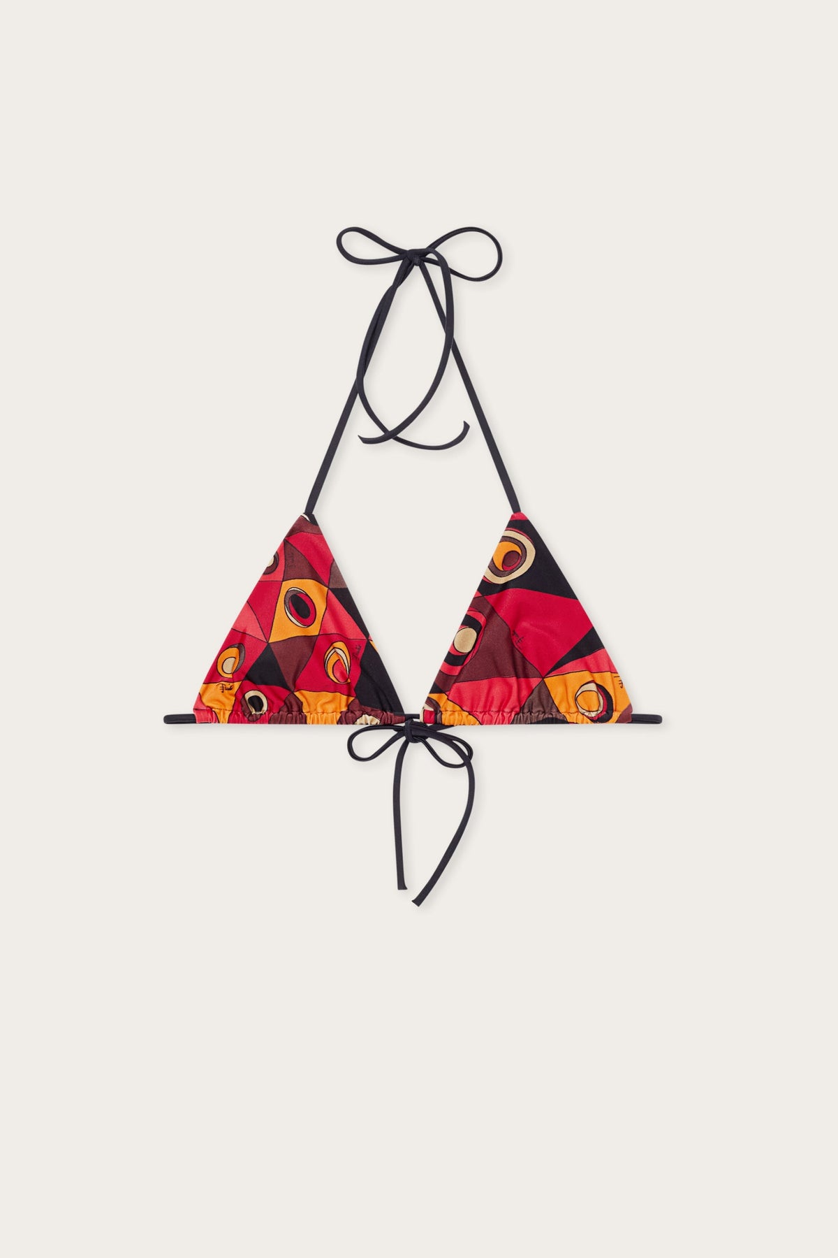 Pucci Occhi Print Triangle Bikini Top